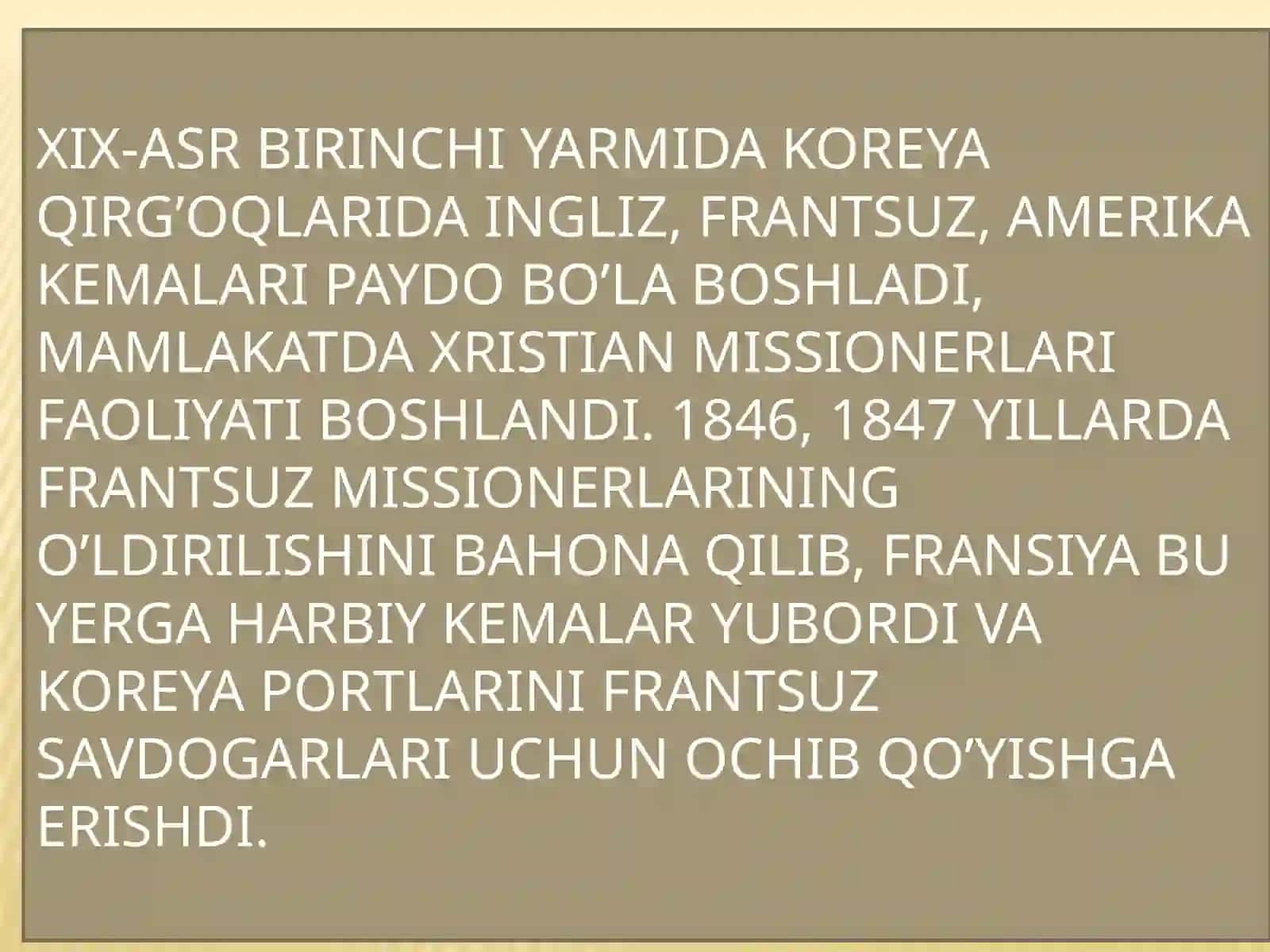 Koreya va g’arbmamlakatlari o'rtasida Tengsizshartnomalar 4
