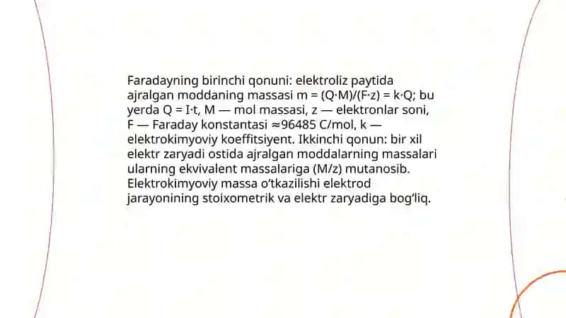 Elektro kimyoviy jarayonlar 4