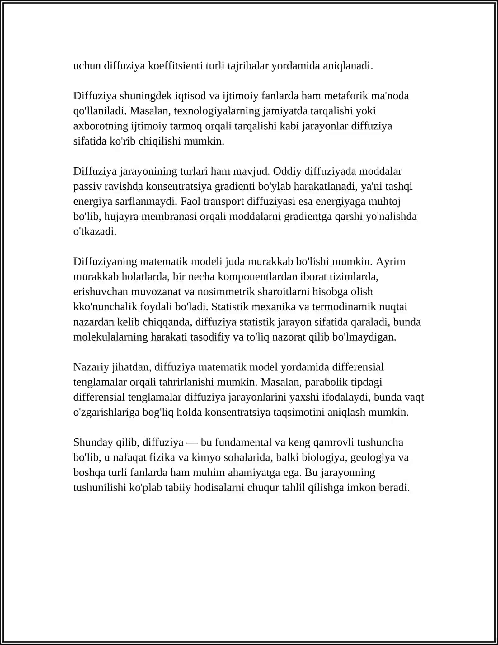 Diffuziya tushunchasi 4