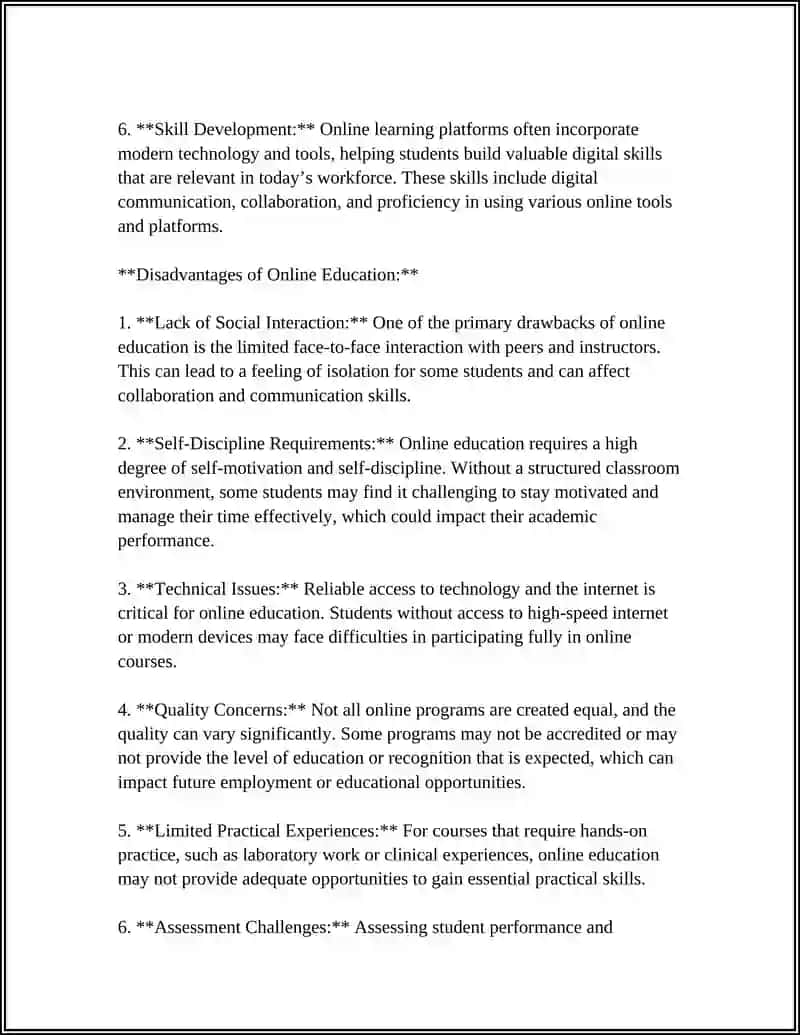 Online Education: Advantages and Disadvantages 4