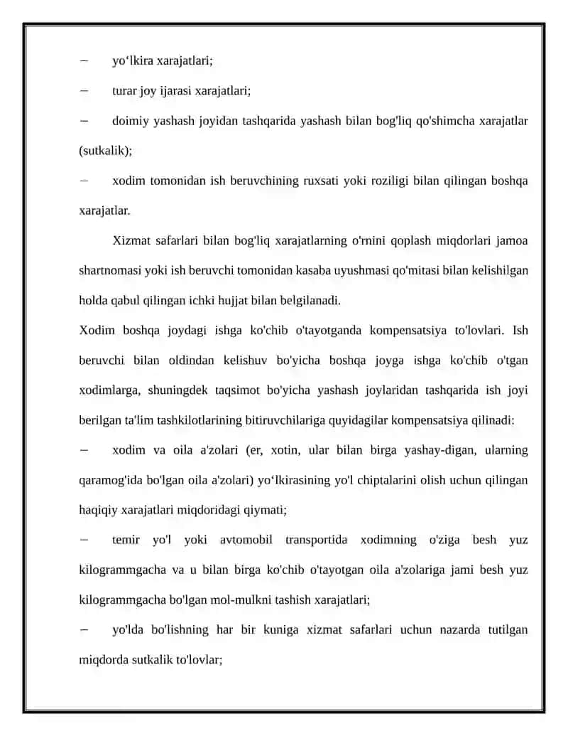 Mavzu: Kompensatsiya to'lovlar, ularning turlari 4