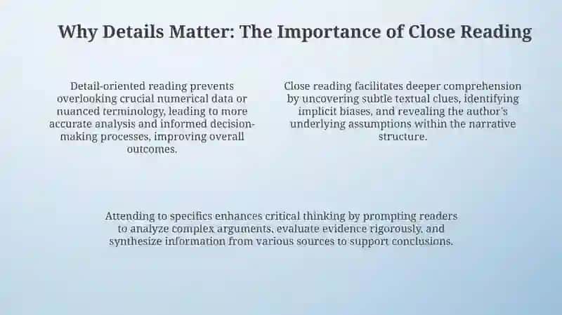 Reading in details 4