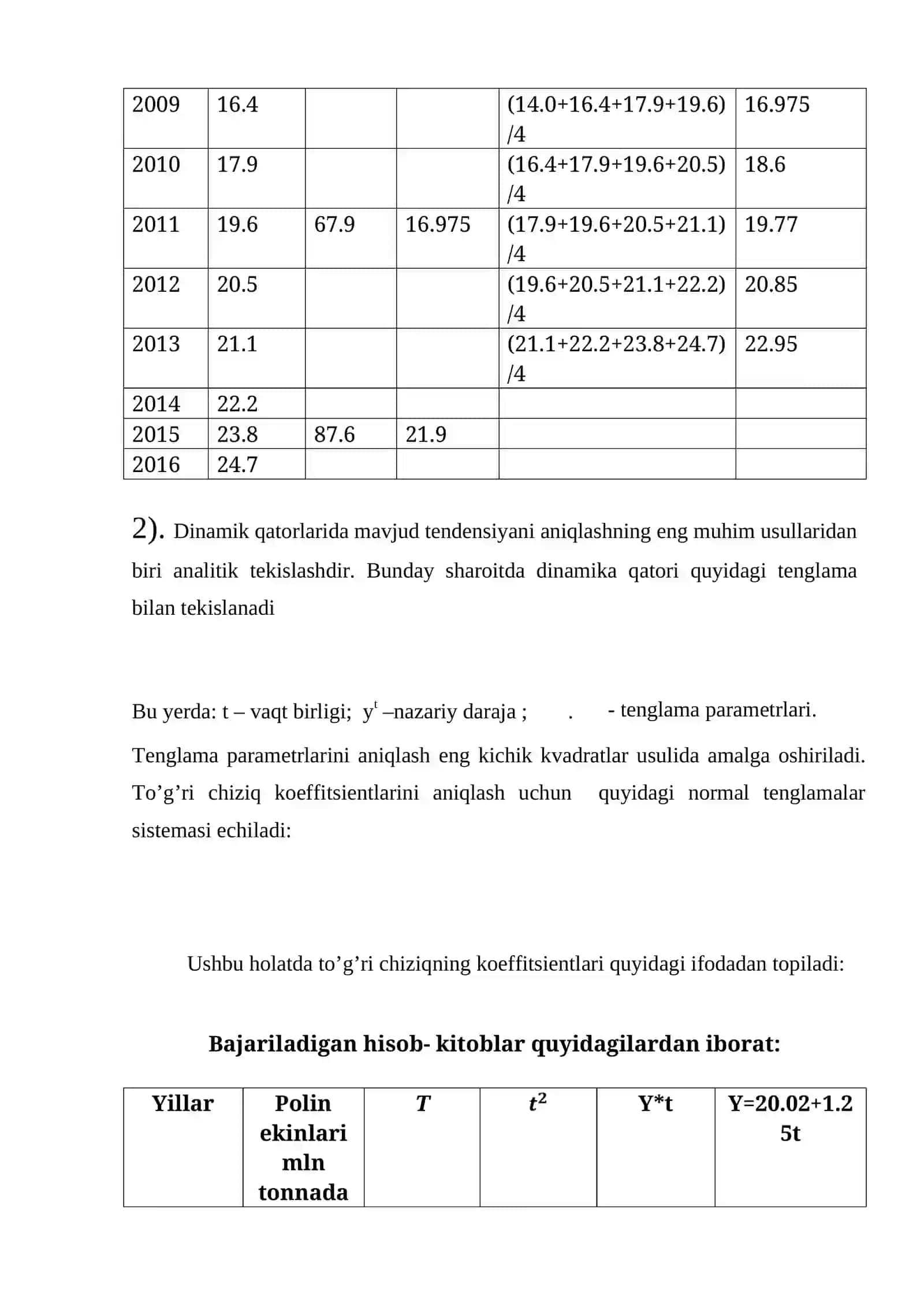Энг кичик квадратлар усули 4