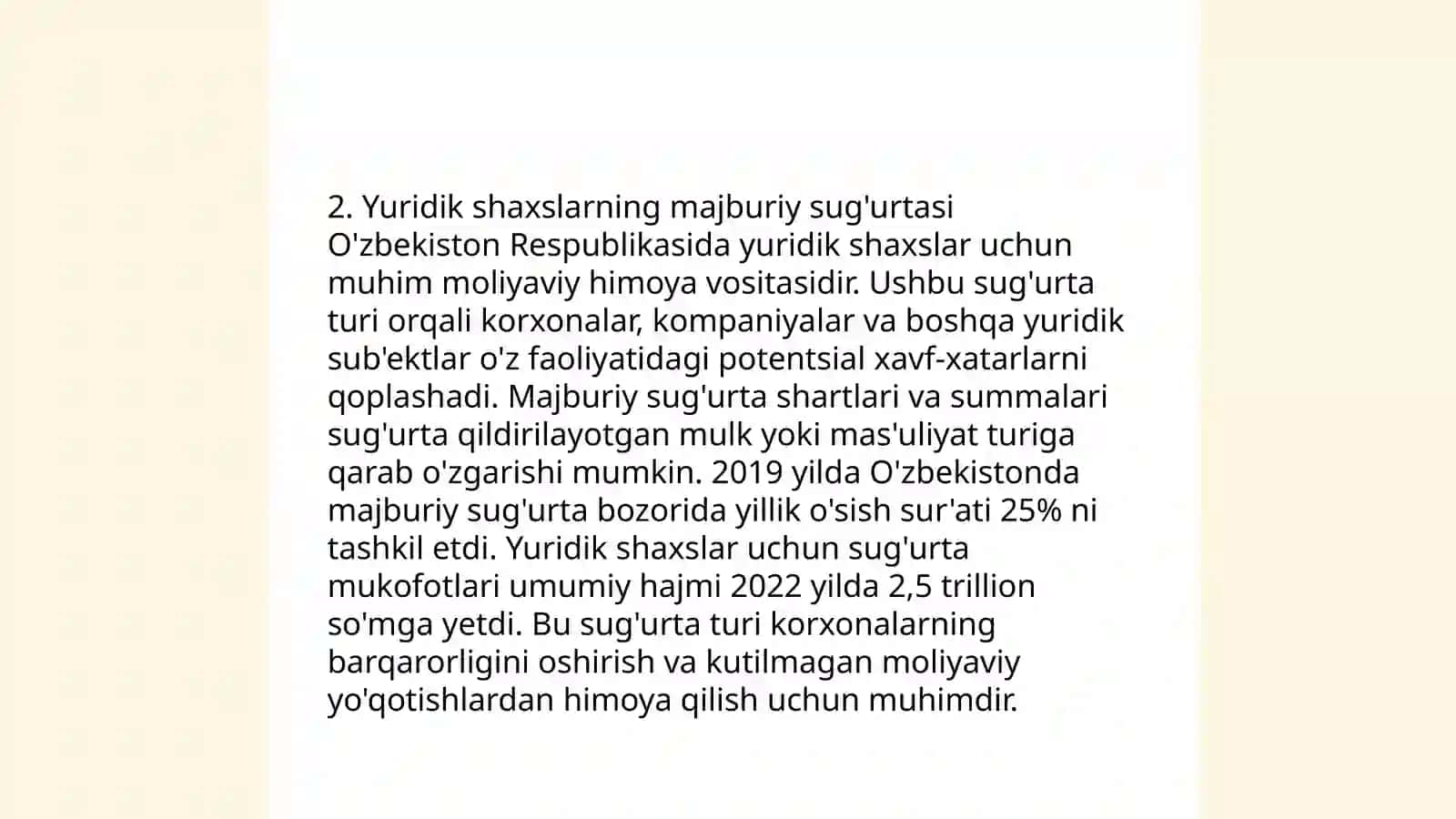 Majburiy va ixtiyoriy suĝurta turlari 4