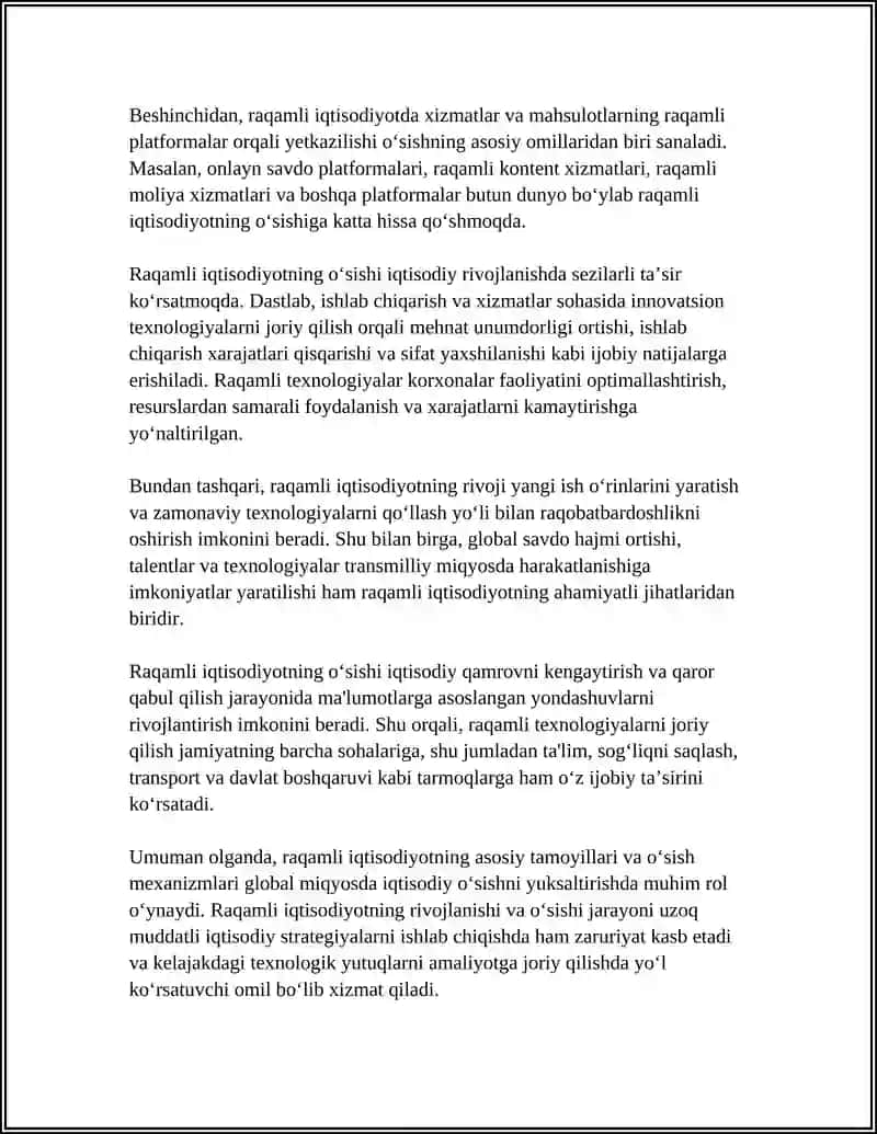 RAQAMLI IQTISODIYOT VA IQTISODIY O‘SISH 4