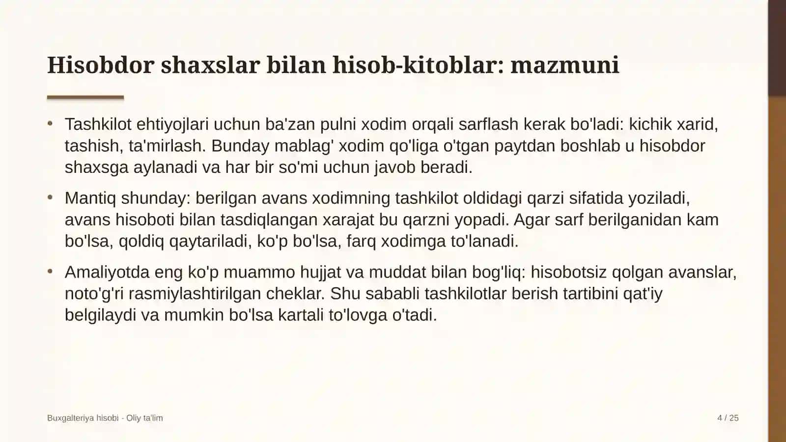 xayriya jamg'armalarida hisobdor shaxslar bilan hisob kitoblar hisobi 7661 4