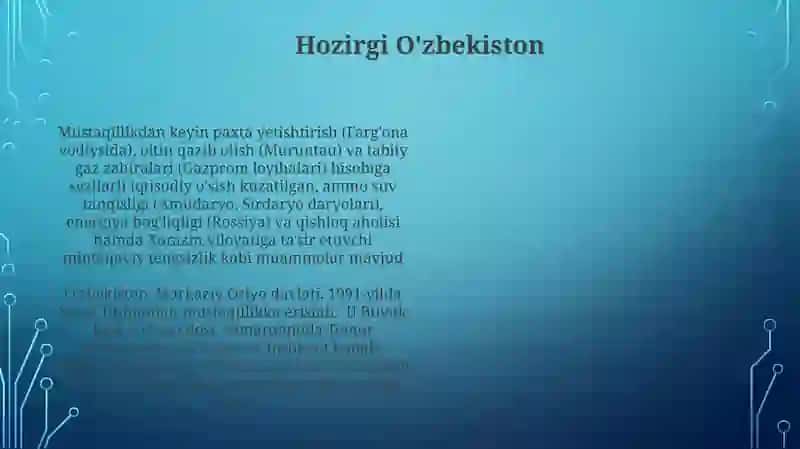 Suzish rivojlanish tarixi 4
