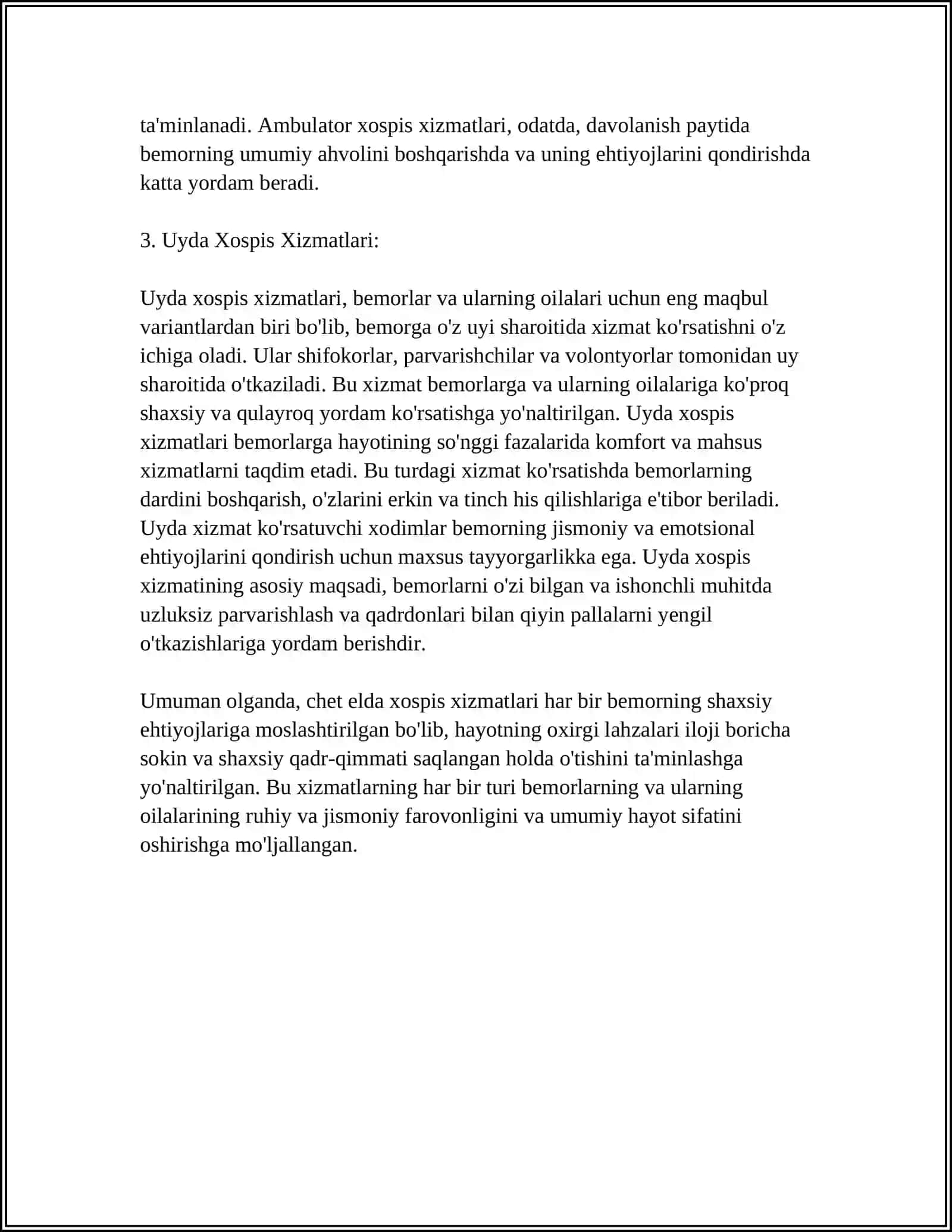 CHET ELDA XOSPIS XIZMATI 4