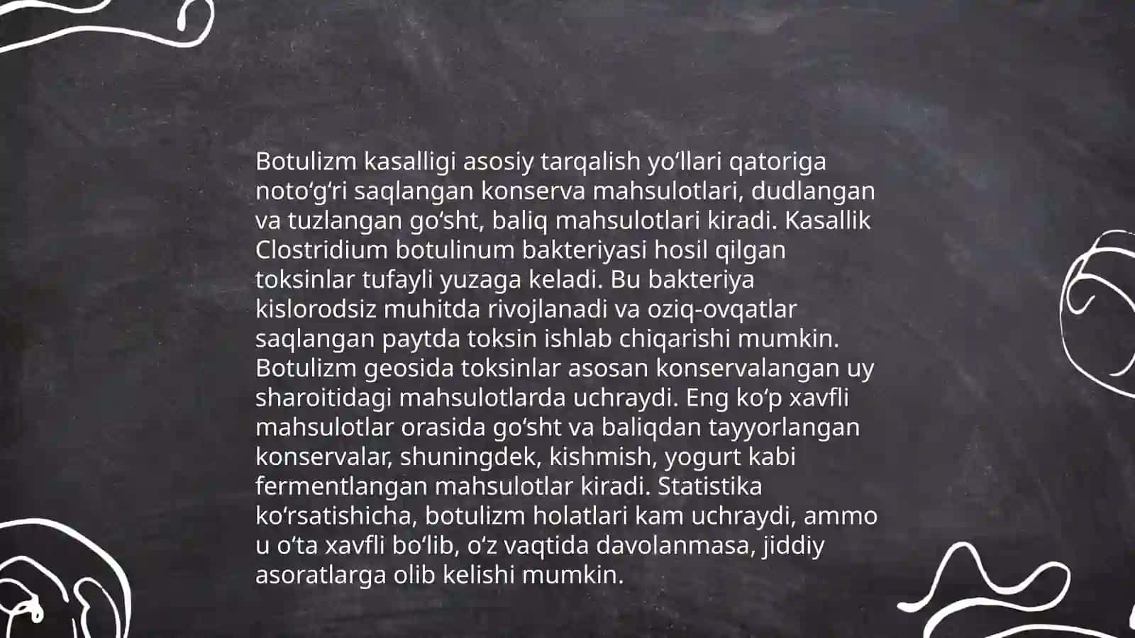 Botulizm ovqat toksikoinfeksiyalari 4