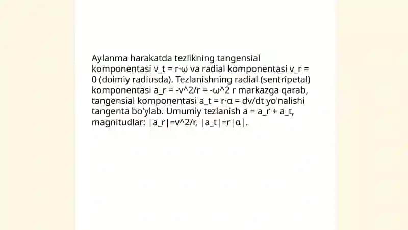 Aylanma harakat dinamikasi 4