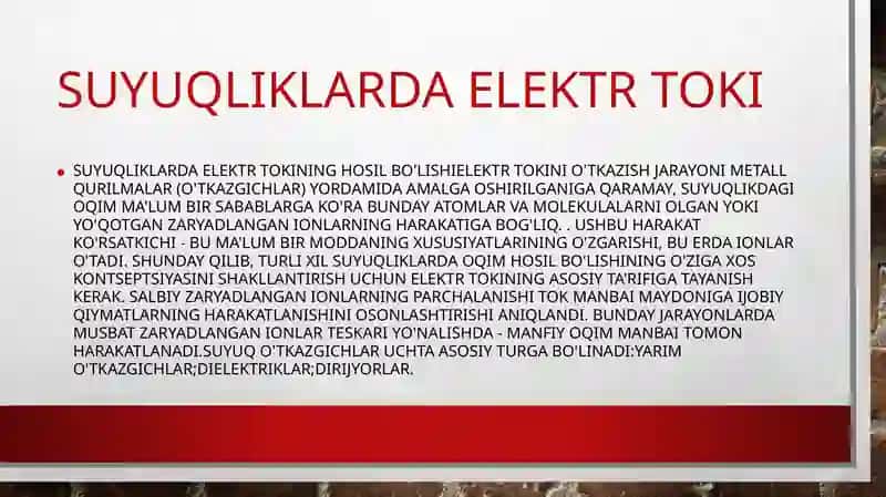 suyuqliklarda elektr toki 4