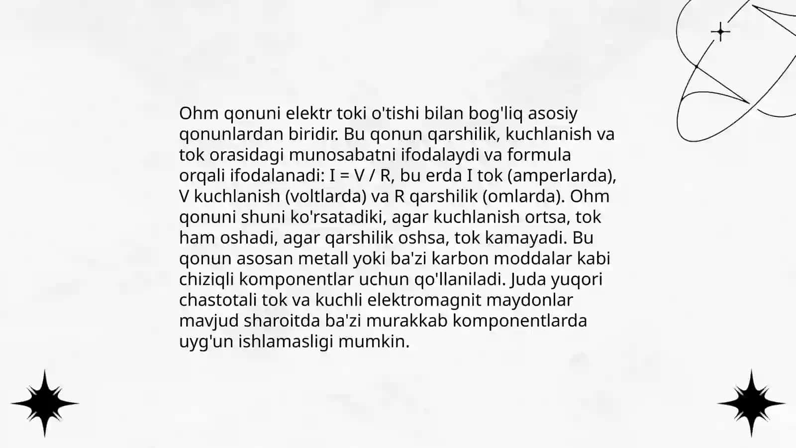 O‘zgarmas tok murakkab zanjirlarini hisoblash 4