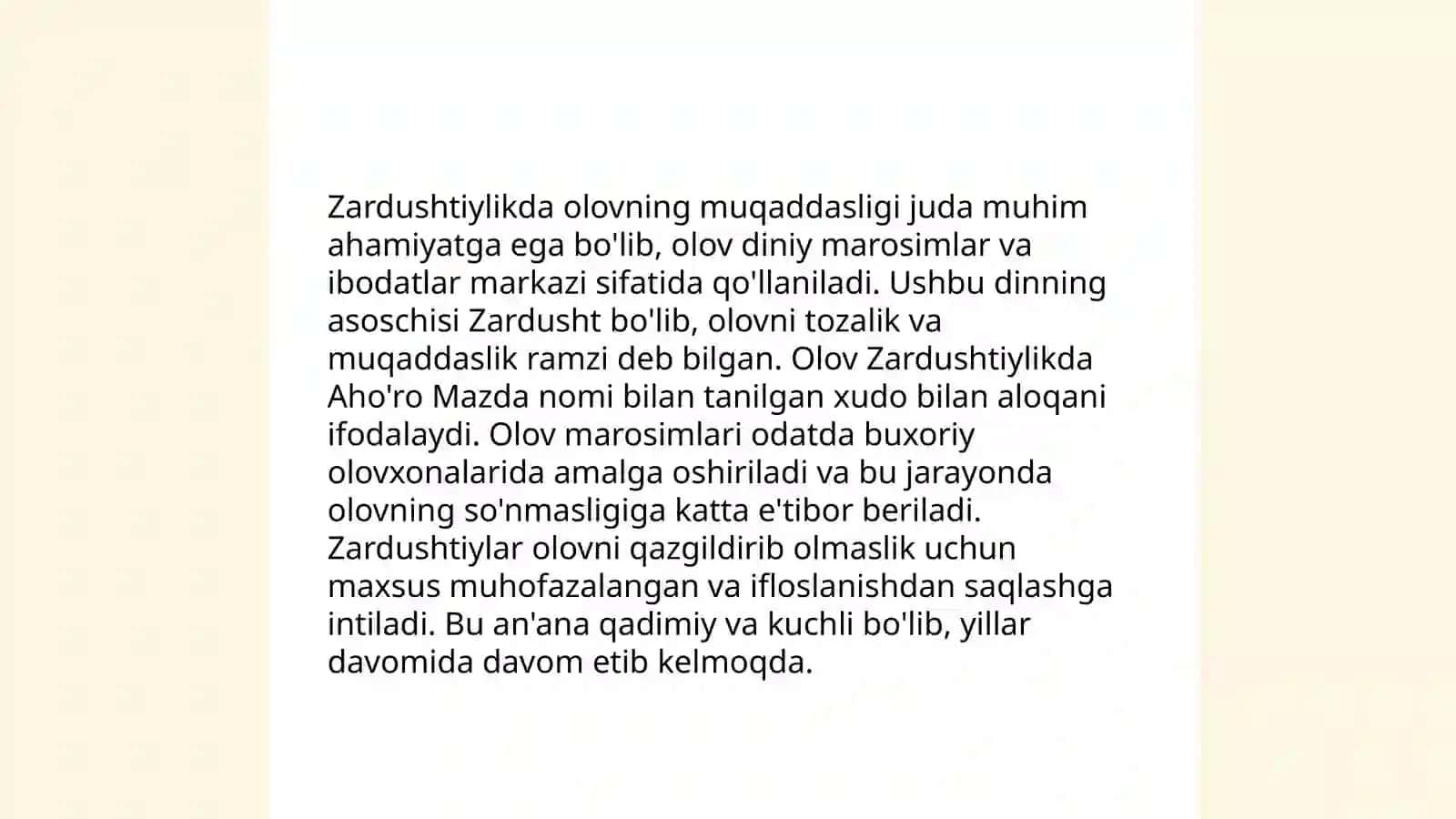 Zardushtiylikda tabiatning ulug'lanishi 4