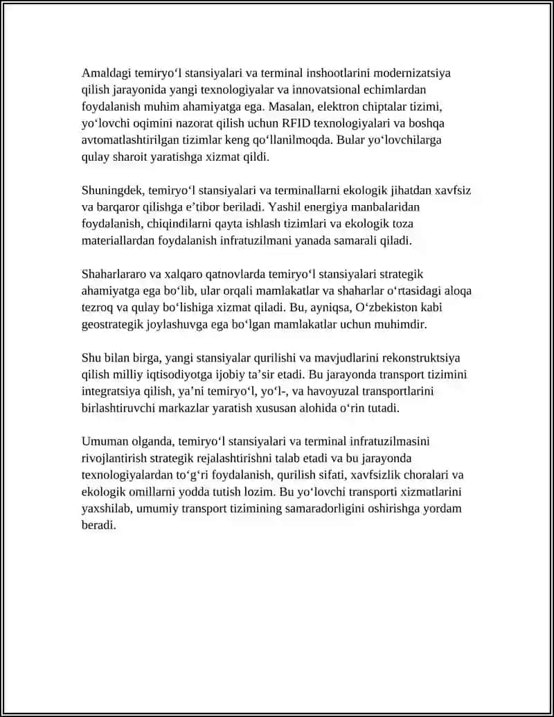 Temiryo‘l stansiyalari va terminal infratuzilmasi 4