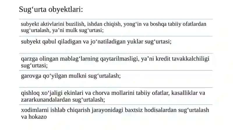 Sug‘urta bozorida yuzaga keladigan risklar 4