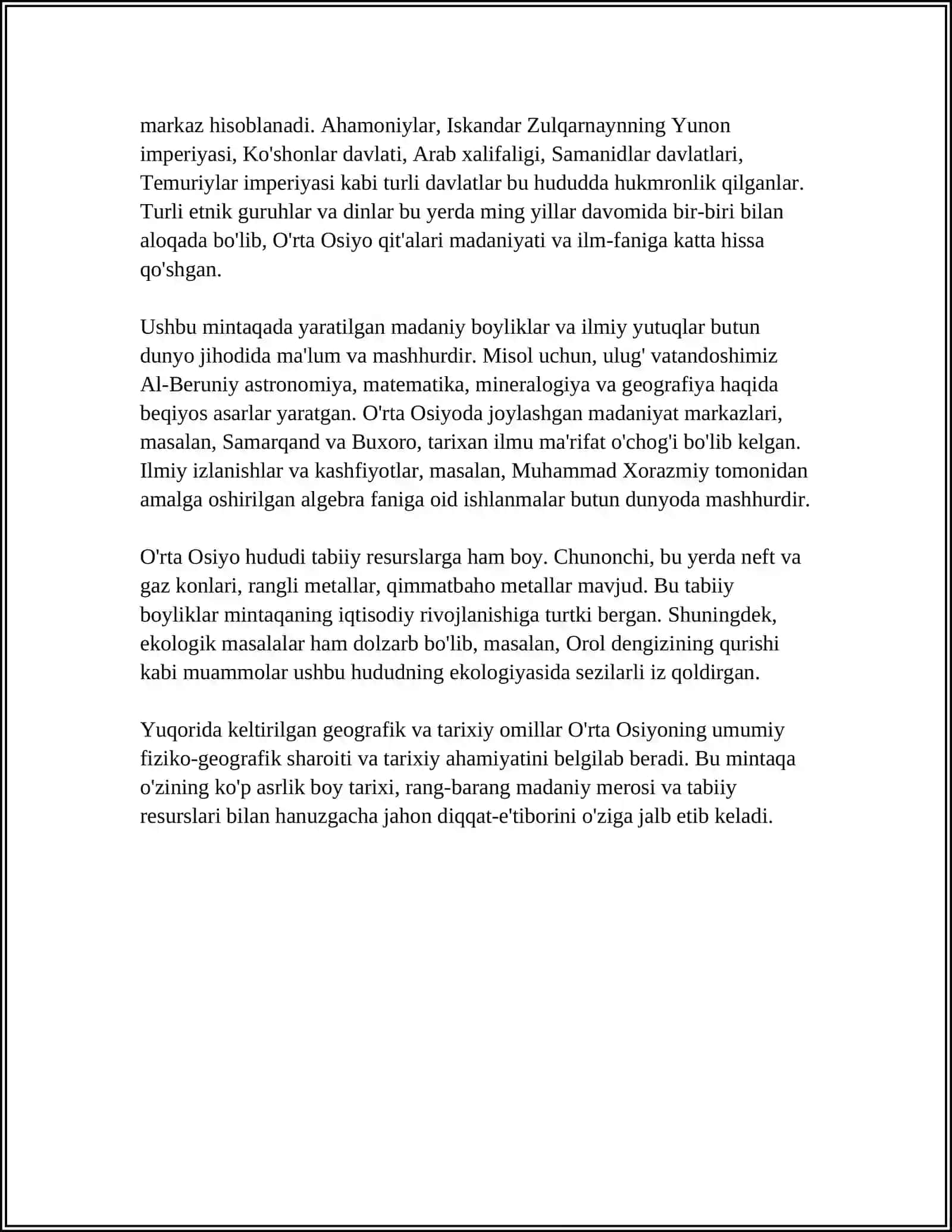 ÔRTA OSIYO TARIXIY GEOGRIFAYASI 4