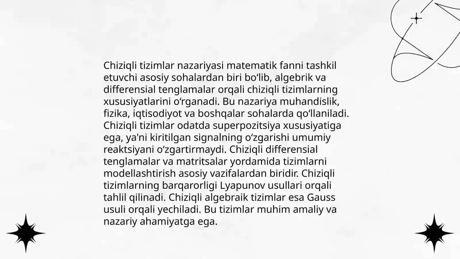 Avtomatik boshqarish nazariyasi 4