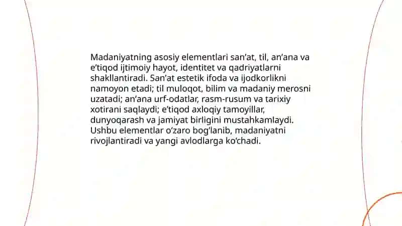 Madaniyat va maʼrifat tushunchalari 4