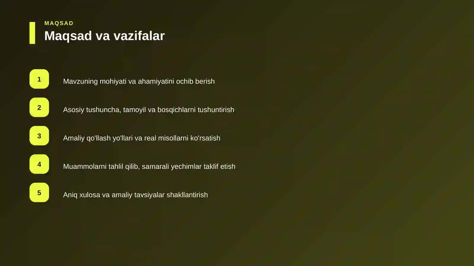 Prompt engineering — real misollar bilan 4