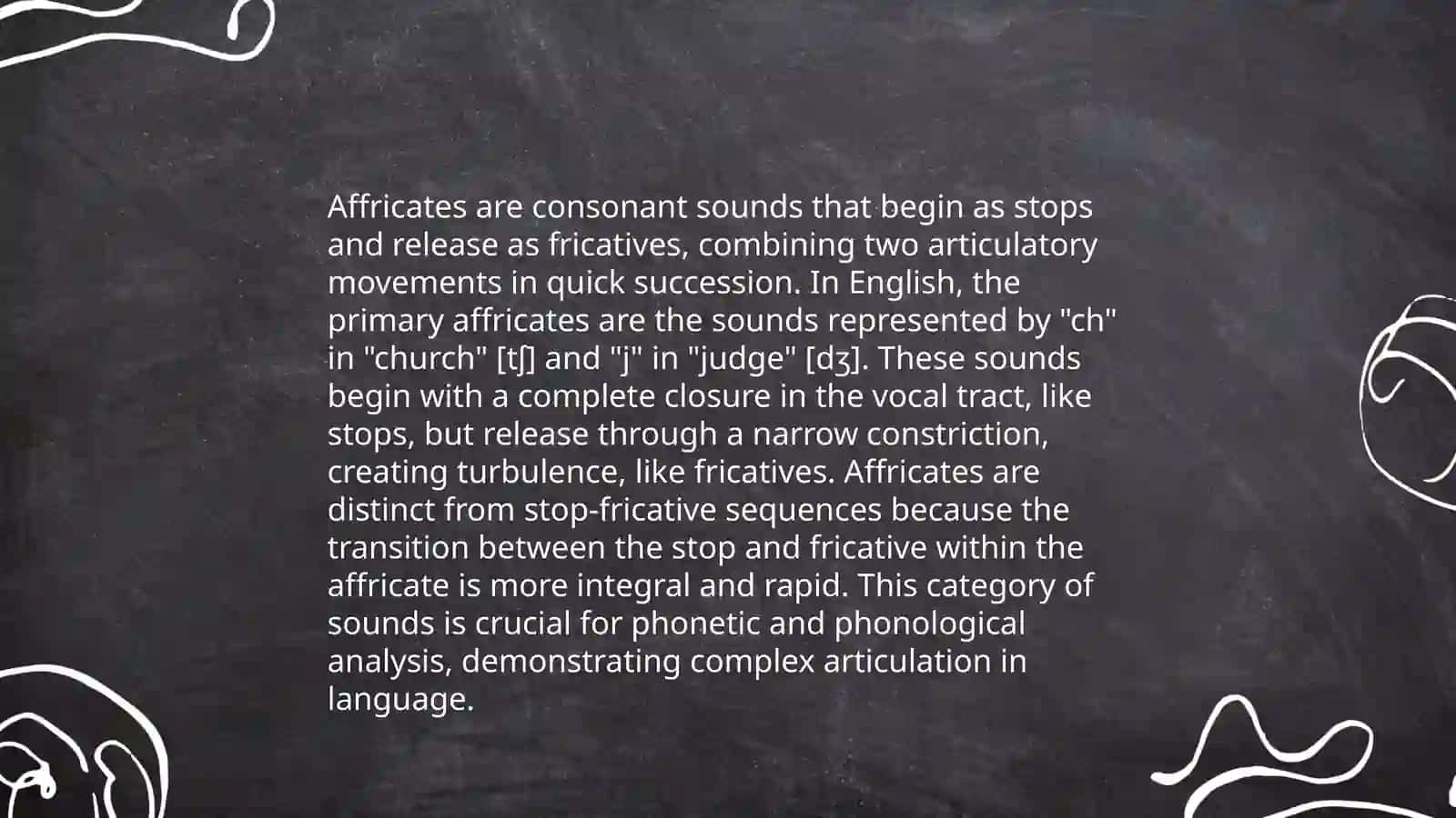 Fricatives and affricates 4