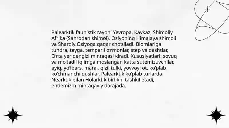 Yer yuzasining faunistik rayonlari 4