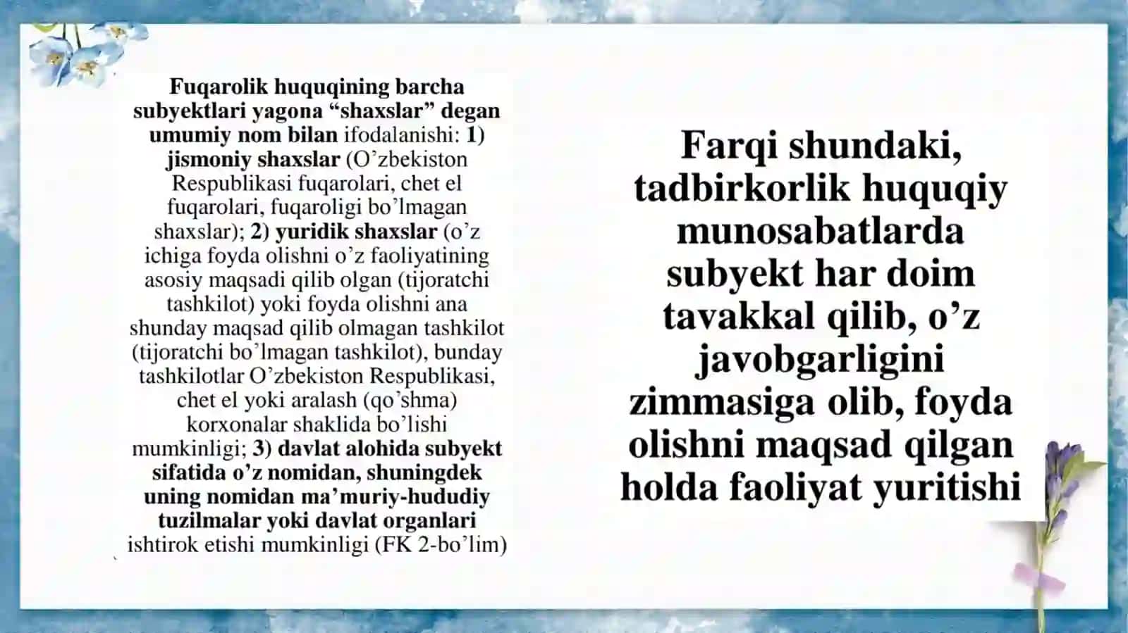 Tadbirkorlik subyektlari 4