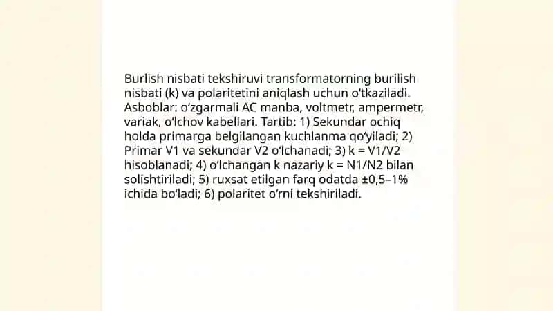 Òzgarmas tok elektr zanjirlarini hisoblash 4