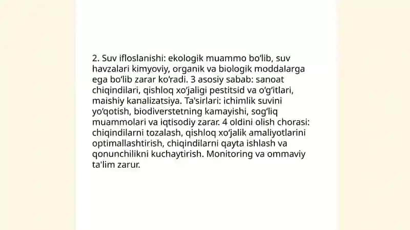 Ekologik muammolar 4