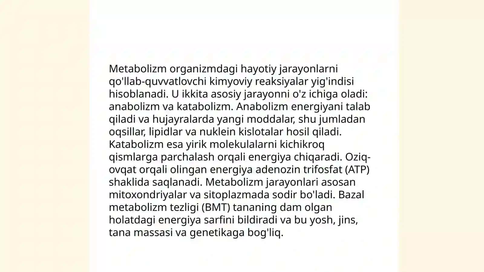 Moddalar va energiya almashinuvi asoslari 4