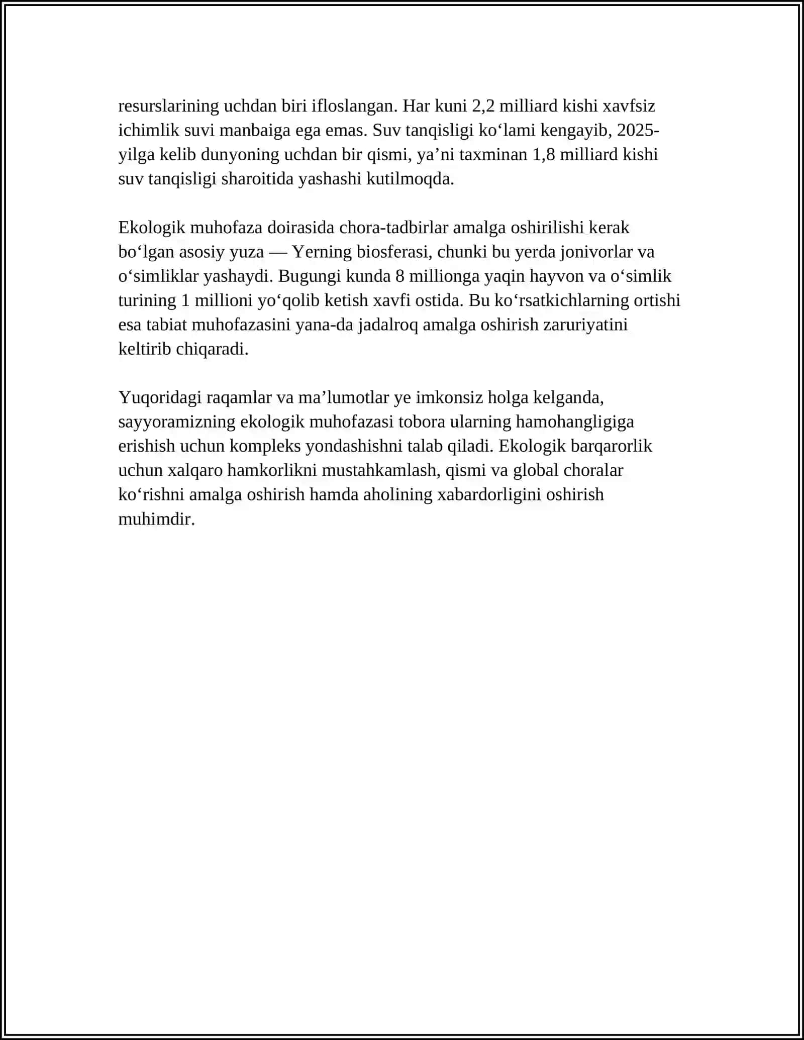 YER EKOLOGIYASI YER KODEKSI 4