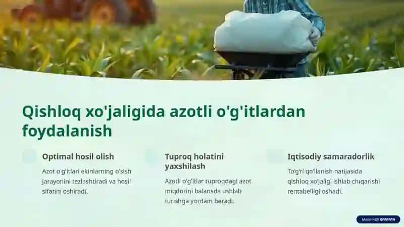 Azotli o'g'itlar 4
