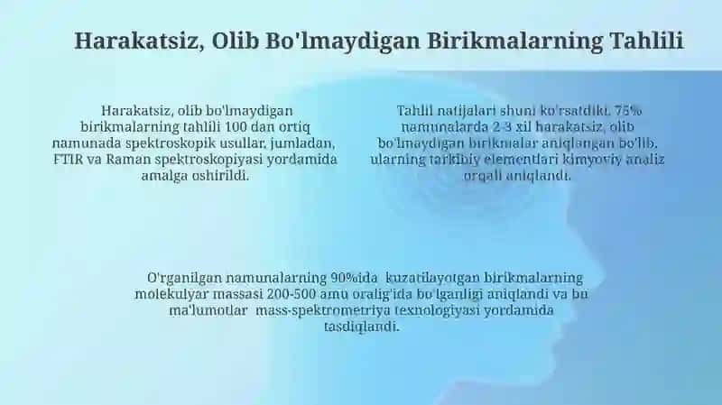 Olib Bo'lmaydigan Birikmalarning Kimyoviy Tuzilishi 4