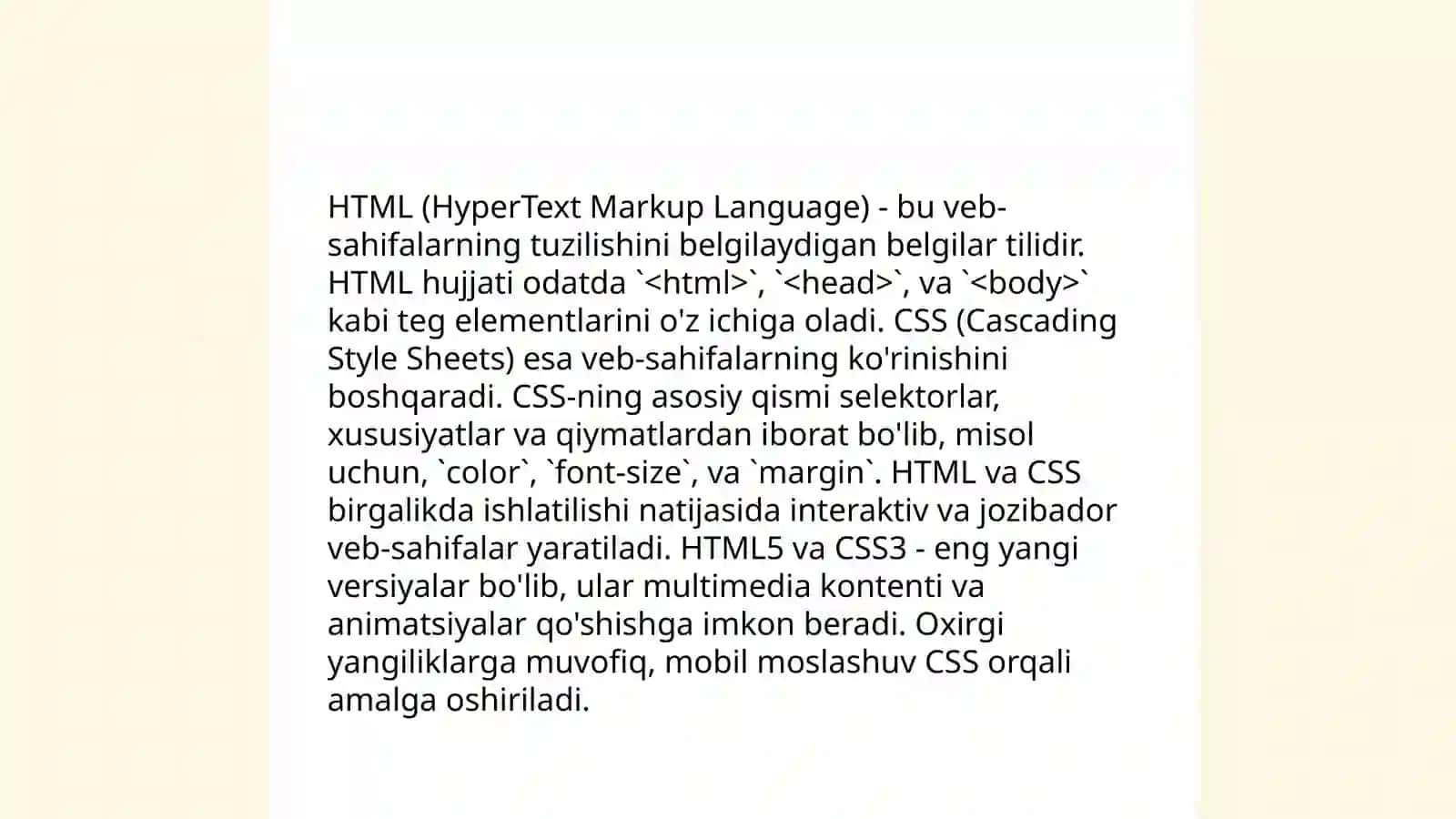 Veb dasturlashga asoslangan amaliy tizimlar 4