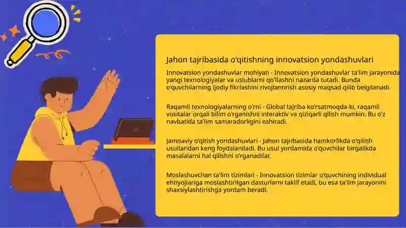 Mutaxasislik fanlarini o'qitishda jahon tajribasi 4