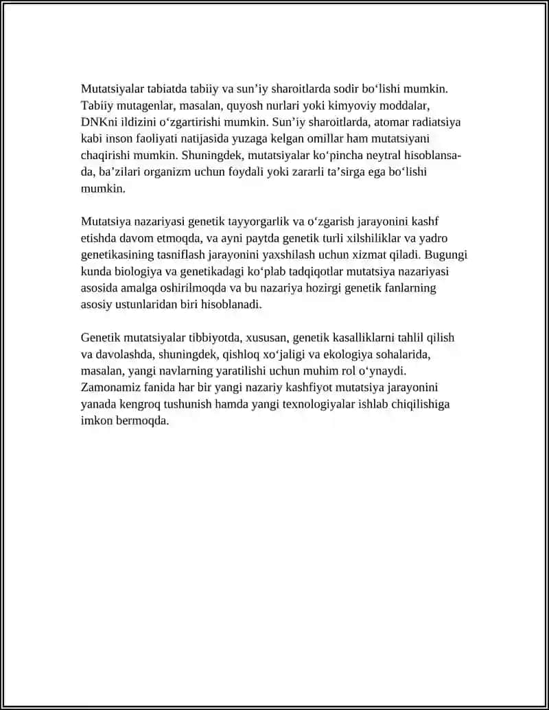 Mutatsiya Nazaryasi 4