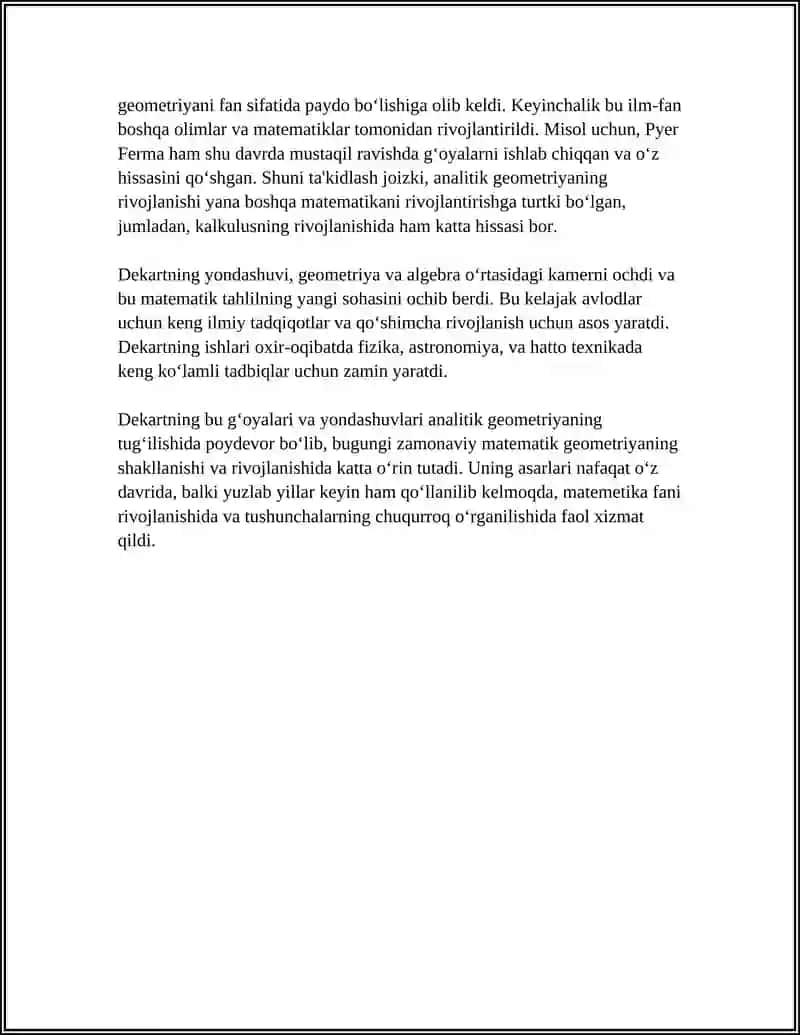 ANALITIK GEOMETRIYA TARIXI 4