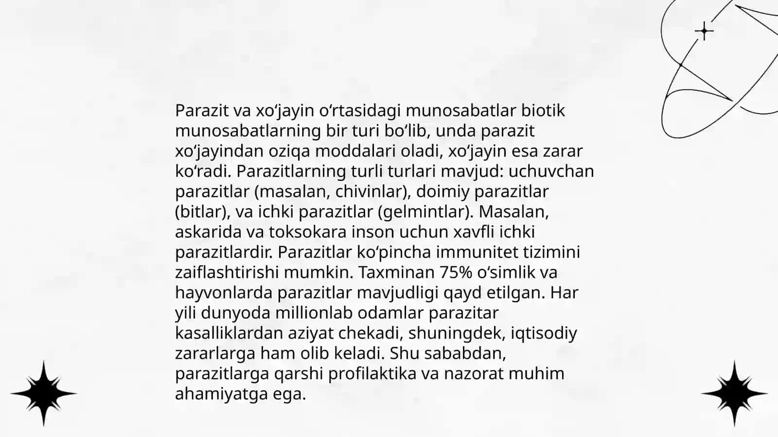 Parazitizmning Kelib Chiqishi 4