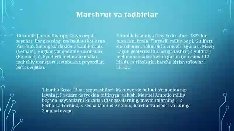 Sarguzashtlar va Sayohat 4