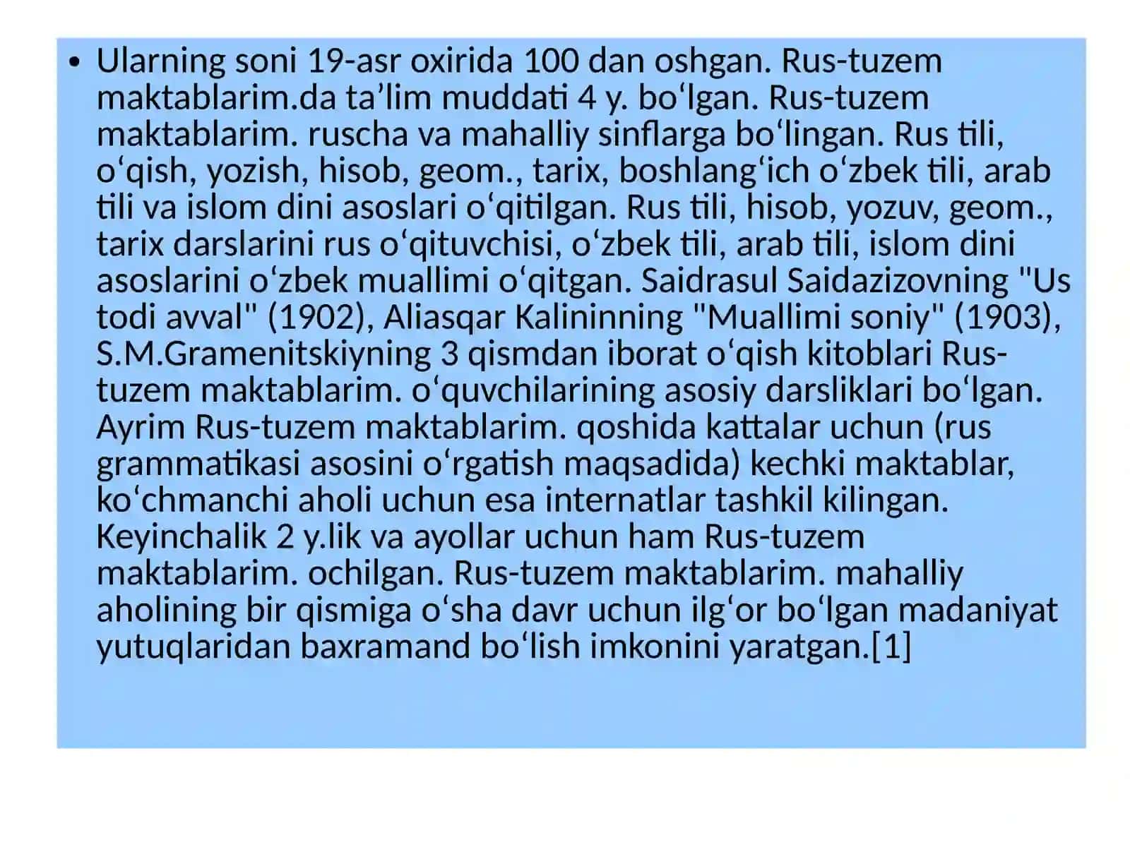 Oʻzbekiston tarixi fani darsi 4