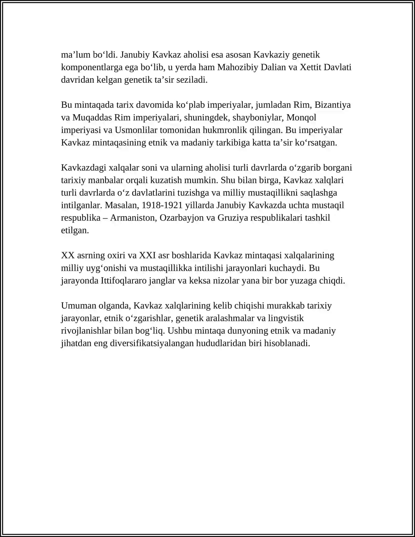 KAVKAZ XALQLARI VA MADANIYATI 4