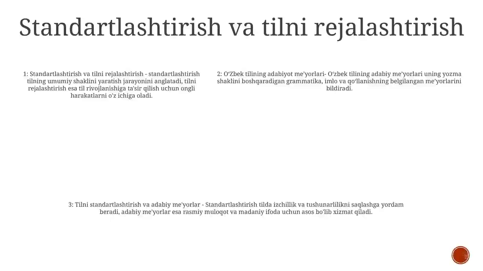 OʻZbek Tilining Adabiy Me'Yorlari 4