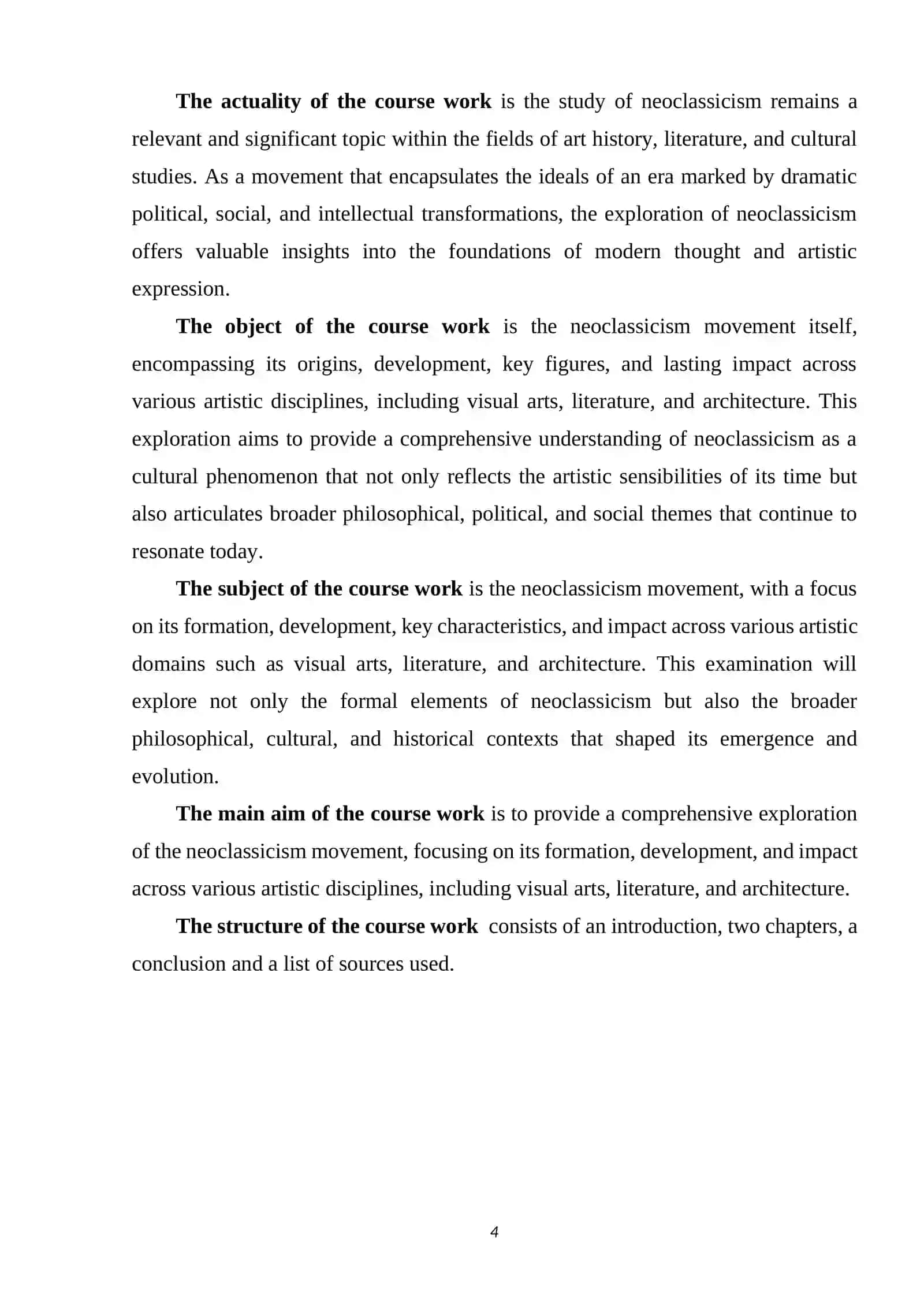 THE FORMATION OF THE NEOCLASSICISM STREAM 4