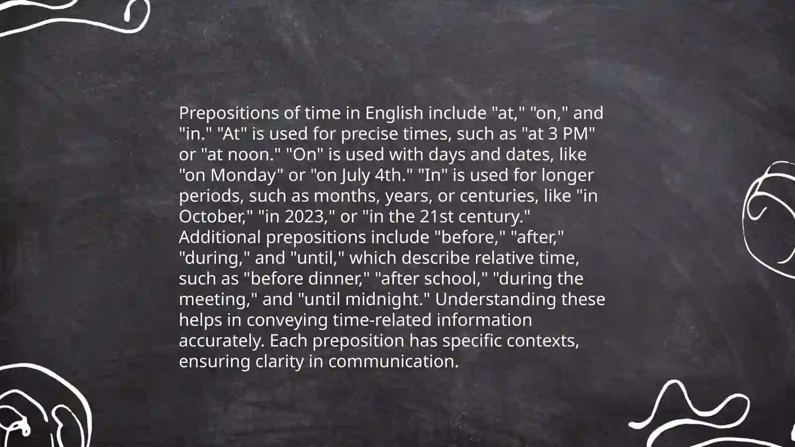 Grammar prepositions 4