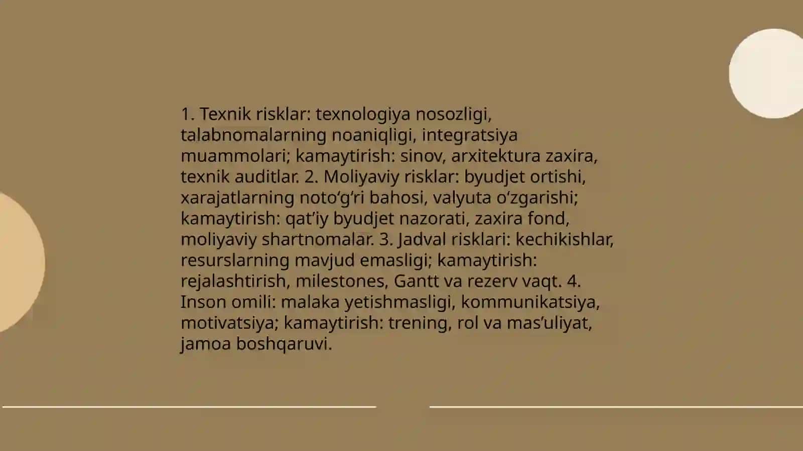Loyihalashda risklarni boshqarish 4