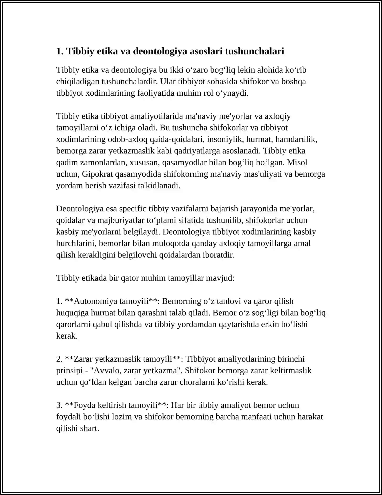 TIBBIY ETIKA VA DEONTOLOGIYA ASOSLARI 4