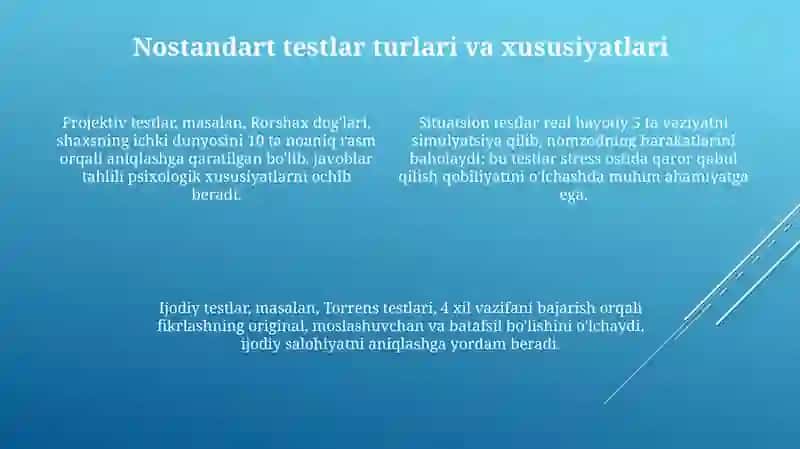 Nostandart testlarni tuzish metodikasi 4