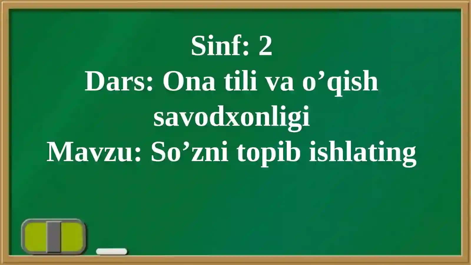 So’zni topib o’qishlating 4