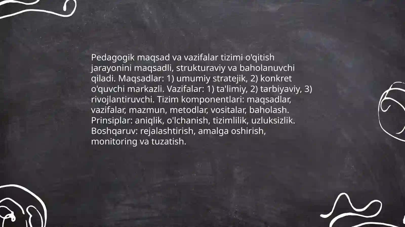 Oʻqitish jarayoni yaxlit tizim sifatida 4