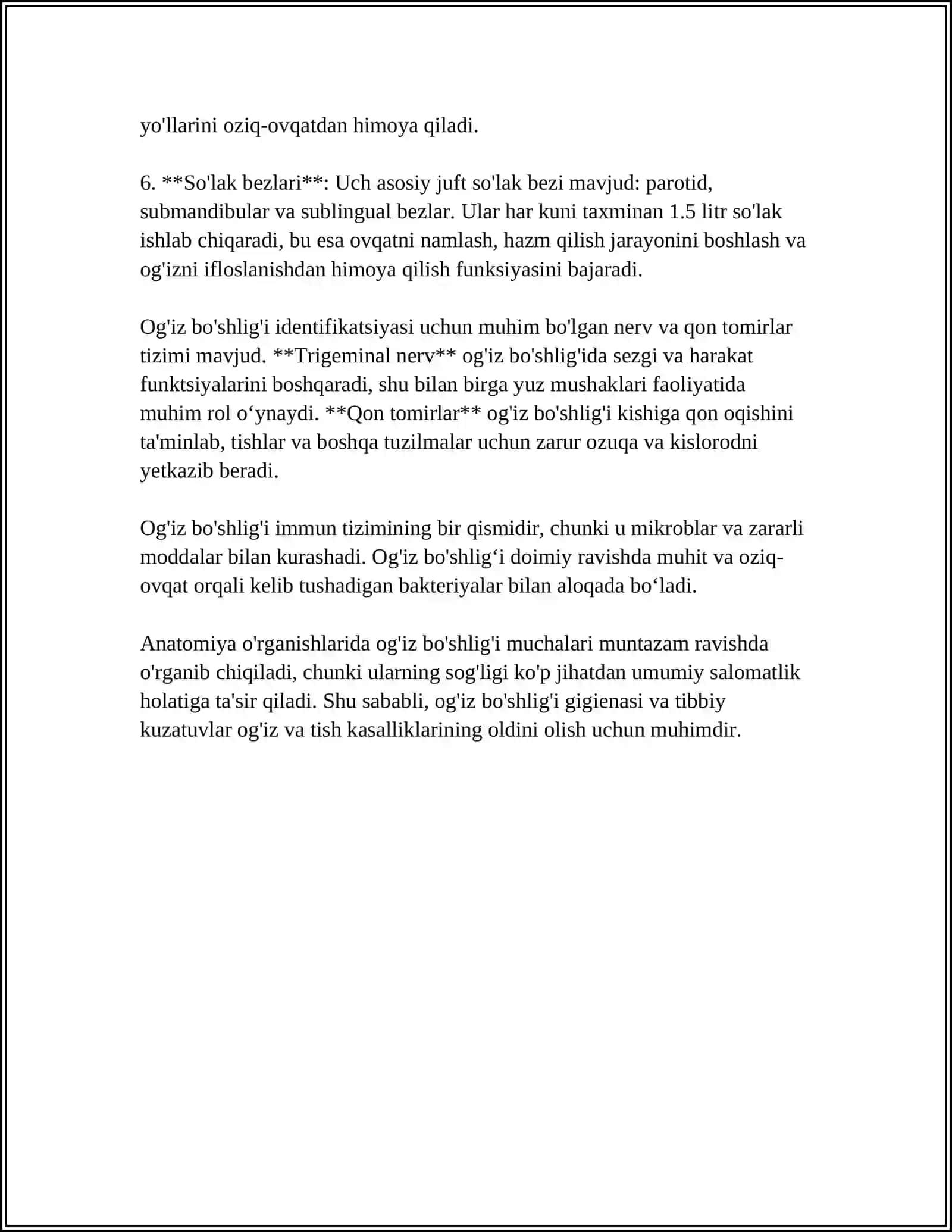OG'IZ BUSHLIG'I 4