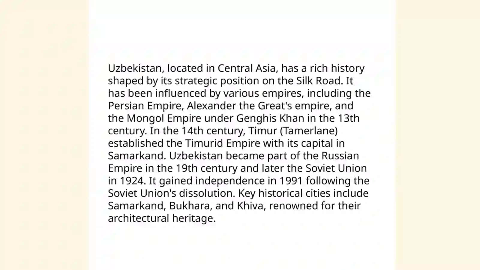 Geography of Uzbekistan 4